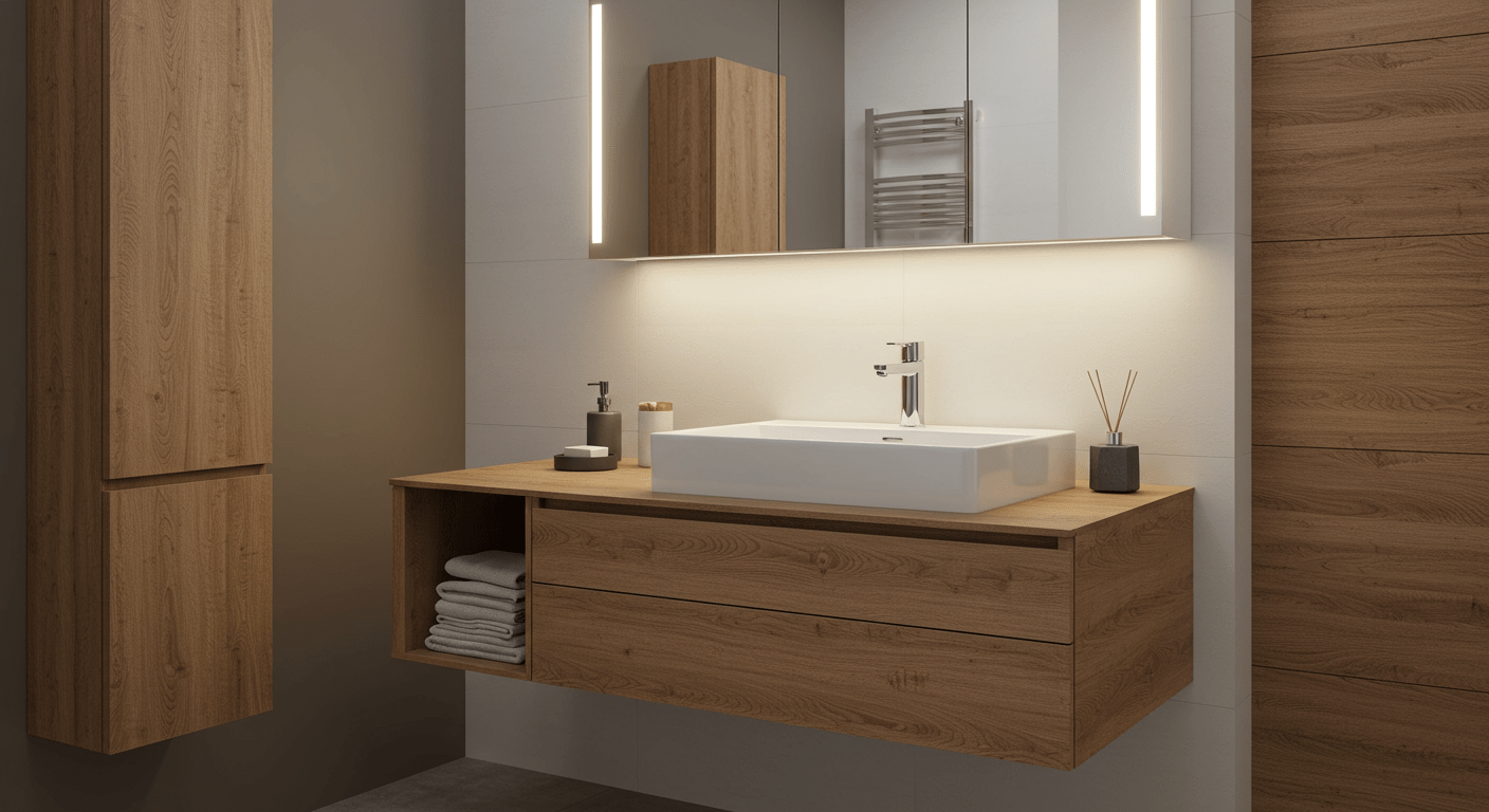 Modern banyo mobilyası tasarımı